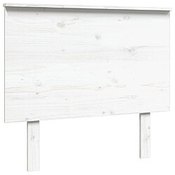 vidaXL Tête de lit Blanc 94x6x82,5 cm Bois massif de pin