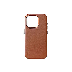 Decoded Coque pour Apple iPhone 15 Plus MagSafe en Cuir Pleine Fleur Ultra-Résistant Marron