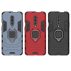 Wewoo Coque Souple Housse de protection antichoc PC + TPU pour OnePlus 7 Pro avec support d'anneau magnétique Noir pas cher