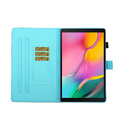 Acheter Etui en PU impression de modèle flip avec porte-cartes papillons colorés pour votre Samsung Galaxy Tab A 10.1 (2019) SM-T510/T515