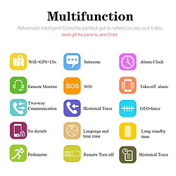 Yonis Montre traceur GPS enfant Android IOS pas cher