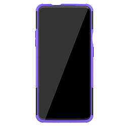 Avis Wewoo Coque Pour OnePlus 7T Pro Texture de pneu TPU antichoc + PC Housse de protection avec support Violet