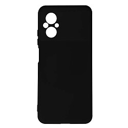 Avizar Coque pour Xiaomi Poco M5 Semi-rigide Soft-touch Fine noir