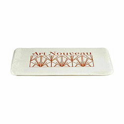 Berilo Tapis de bain Art Nouveau Blanc Bronze 40 x 1,5 x 60 cm (12 Unités)