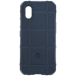 Avizar Coque pour Samsung Galaxy Xcover 7 Silicone Antichoc Motif en relief Bleu Nuit