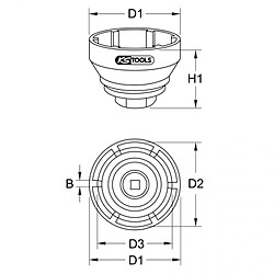 Avis KS TOOLS Douille à 6 ergots pour essieu arriére sans guide MAN TGA Kstools