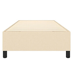 Acheter vidaXL Cadre de lit sans matelas crème 80x200 cm tissu