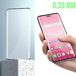 Avizar Verre Trempé pour Xiaomi 13 Lite dureté 9H Transparent Bord incurvé noir pas cher