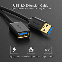 Wewoo Câble 1 m USB 3.0 mâle vers femelle de rallonge de transmission de de vitesse Super Sync