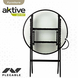 Avis Meubles de jardin Aktive Table Chaise x 2 3 Pièces 60 x 71 x 60 cm 46 x 42 x 82 cm