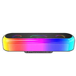 Yonis Enceinte Bluetooth Puissante Portable Extérieure Enceinte Bluetooth Portable Puissante Avec Lumières LED Et Son Stéréo 360° YONIS