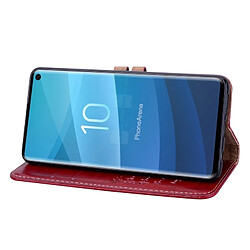 Acheter Wewoo étuis en cuir Coque Housse Etui à rabat horizontal de texture Business Style Oil pour Galaxy S10, avec porte-cartes (rouge)