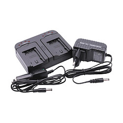 vhbw Chargeur de Batterie Double compatible avec Panasonic HC-V100M, HC-V110, HC-V130, HC-V210 Piles de l'appareil Photo Caméscope DSLR