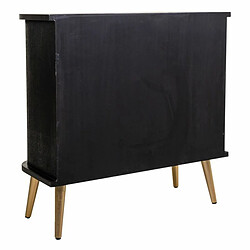 Commode Alexandra House Living Noir Bois MDF 35 x 81 x 80 cm pas cher