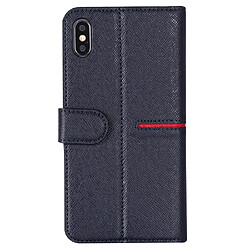 Avis Wewoo Housse Coque Pour iPhone XR GEBEI Etui de protection en cuir à rabat horizontal avec supportlogements cartesportefeuille et cadre photo Bleu