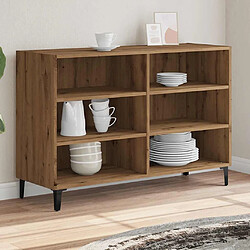 Avis vidaXL Buffet chêne artisanal 103,5x35x70 cm bois d'ingénierie