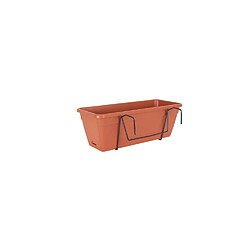 ARTEVASI Kit Jardiniere Venezia avec réserve d'eau - 10 L - 49 x 19,5 x 16,6 cm - Terre cuite