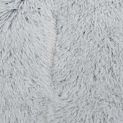 Paris Prix Coussin pour Chien & Chat Fluffy 100cm Blanc Chiné