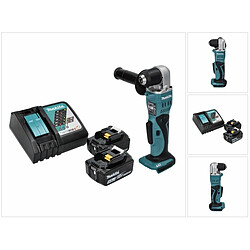 Makita DDA 351 RT Perceuse d'angle sans fil 18 V 13,5 Nm + 2x Batteries 5,0 Ah + Chargeur + Coffret Makpac