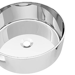 Avis vidaXL Lavabo 40 x 15 cm Céramique Argenté