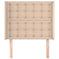 Avis Maison Chic Tête de lit scandinave avec oreilles,meuble de chambre Cappuccino 103x16x118/128 cm -MN69228