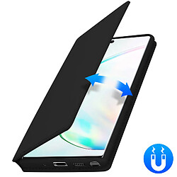 Avizar Housse Samsung Galaxy Note 10 Étui Folio Portefeuille Fonction Support Noir pas cher