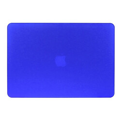 Acheter Wewoo Housse Étui bleu foncé pour Macbook Air 13,3 pouces 3 en 1 givré Hard Shell de protection en plastique avec Keyboard Guard & Port prise de poussière