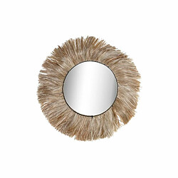 Miroir mural DKD Home Decor Verre Naturel Jute (64 x 3 x 64 cm)