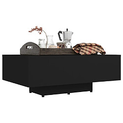 Acheter vidaXL Table basse Noir 85x55x31 cm Bois d'ingénierie