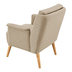 Helloshop26 Fauteuil de salon lounge 83 x 73 x 75 cm beige naturel 03_0007121 pas cher