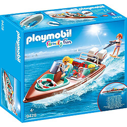 Playmobil® PLAYMOBIL 9428 Family Fun - Vacanciers avec vedette et moteur submersible