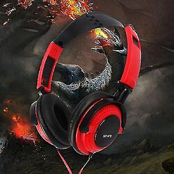 Universal Casque de jeu filaire de 3,5 mm Casque audio casque musique