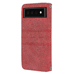 Universal Google Pixel 6 Pu Leather Flip Case avec emplacements de carte / fermeture magnétique / Kickstand