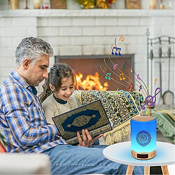 Universal Azan Islamic Coran Conférencier Night Light Light Mp3 App App Coran Player Coran Lampe avec carte mémoire 16G Veilleuse Coranique pas cher