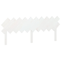 Maison Chic Tête de lit scandinave,Meuble de chambre Blanc 196x3x80,5 cm Bois massif de pin -MN37962