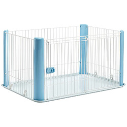 Iris Ohyama, parc pour chien / cage d'extérieur / enclos / chenil - Pet Circle - CLS-1130, plastique, bleu, 9,2 kg, 78,8 x 113 x 60 cm