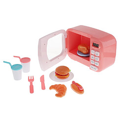 Acheter four micro-ondes électrique rôle préscolaire enfant cuisine batterie de cuisine setset rose