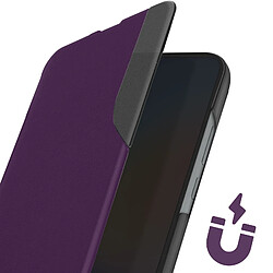 Acheter Avizar Étui Folio pour Galaxy A34 5G Clapet Fenêtre D'Affichage Support Vidéo Violet