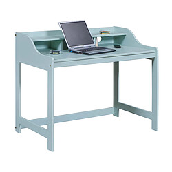 Pegane Meuble du bureau, bureau pour enfant en pin massif coloris vert sauge - longueur 110 x profondeur 68 x hauteur 90 cm