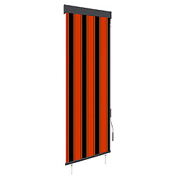 vidaXL Store roulant d'extérieur 60x250 cm Orange et marron