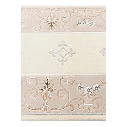 Vidal Tapis de couloir en laine 396x84 beige Darya pas cher