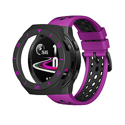 Coque en TPU bicolore avec échelle noir/purple pour votre Huawei Watch GT2e