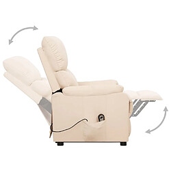 Acheter vidaXL Fauteuil Crème Tissu