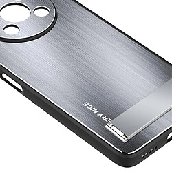 Coque en TPU + alliage d'aluminium avec béquille pour votre Honor X30 5G - argent