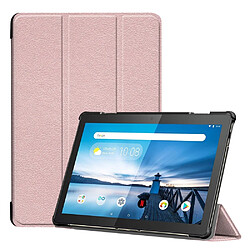 Etui en PU support triple rose pour votre Lenovo Tab M10 TB-X605F