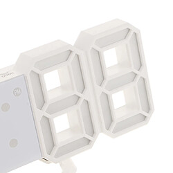 Acheter Numérique 3d led horloge murale réveil snooze 12/24 heure affichage blanc + rouge