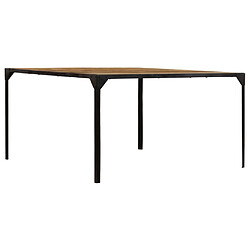 vidaXL Table à manger 140x140x76 cm Bois de manguier massif