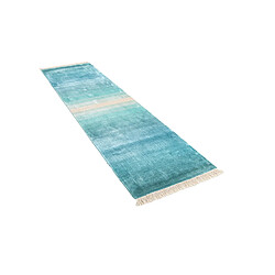 Vidal Tapis de couloir en laine 295x76 turquoise Darya