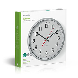 Alpexe Horloge murale | 30 cm | Blanc pas cher