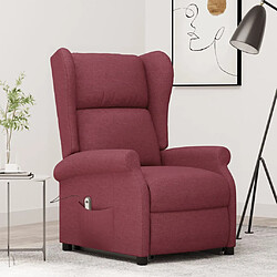 vidaXL Fauteuil Rouge bordeaux Tissu